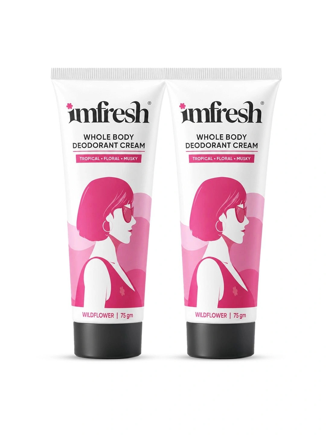 imfresh imfresh Set of 2 Wildflower Whole Body Deodorant Cream - 75g Each