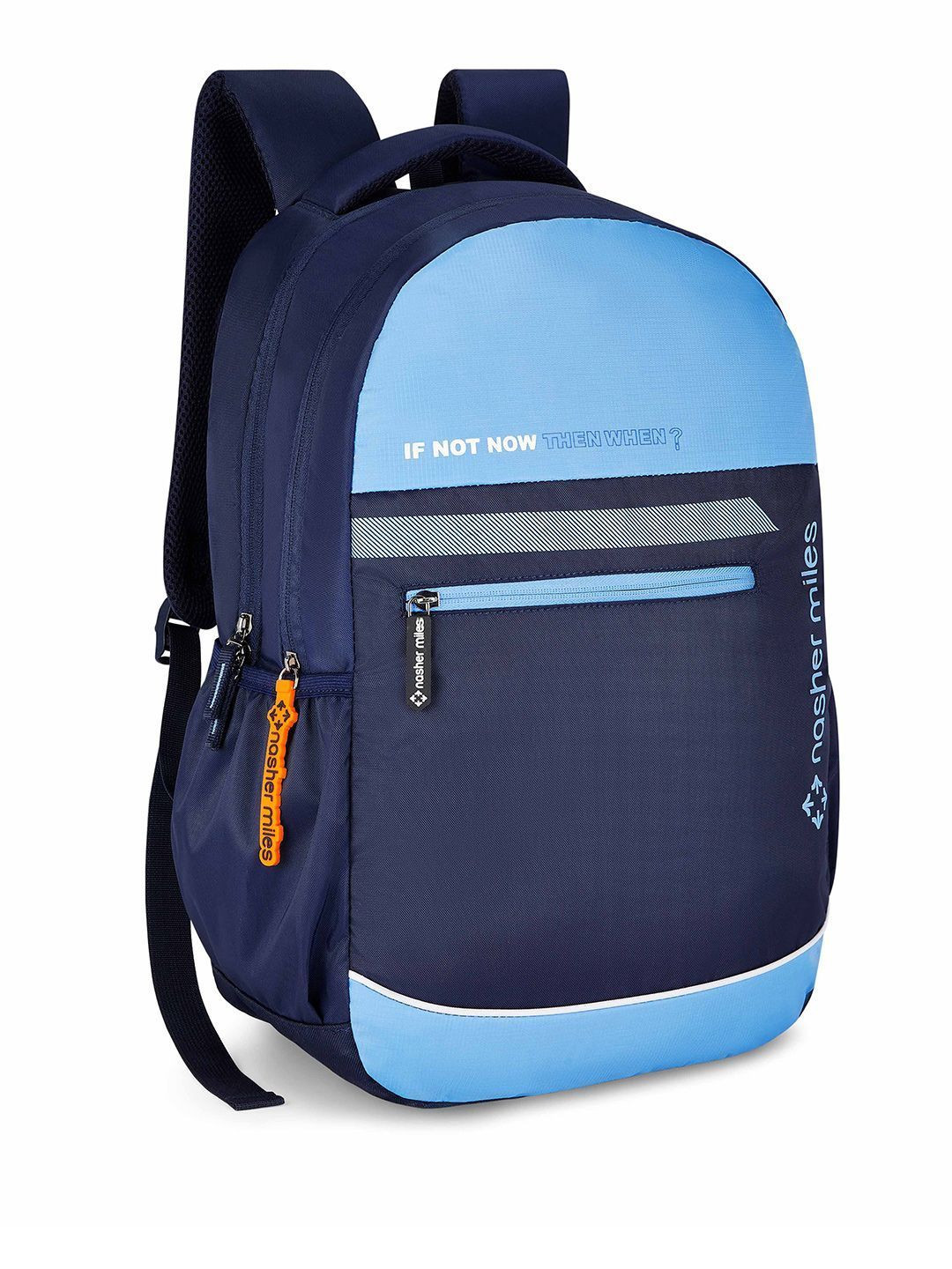 Nasher Miles Navy Blue History Laptop Backpack 31L with Raincover