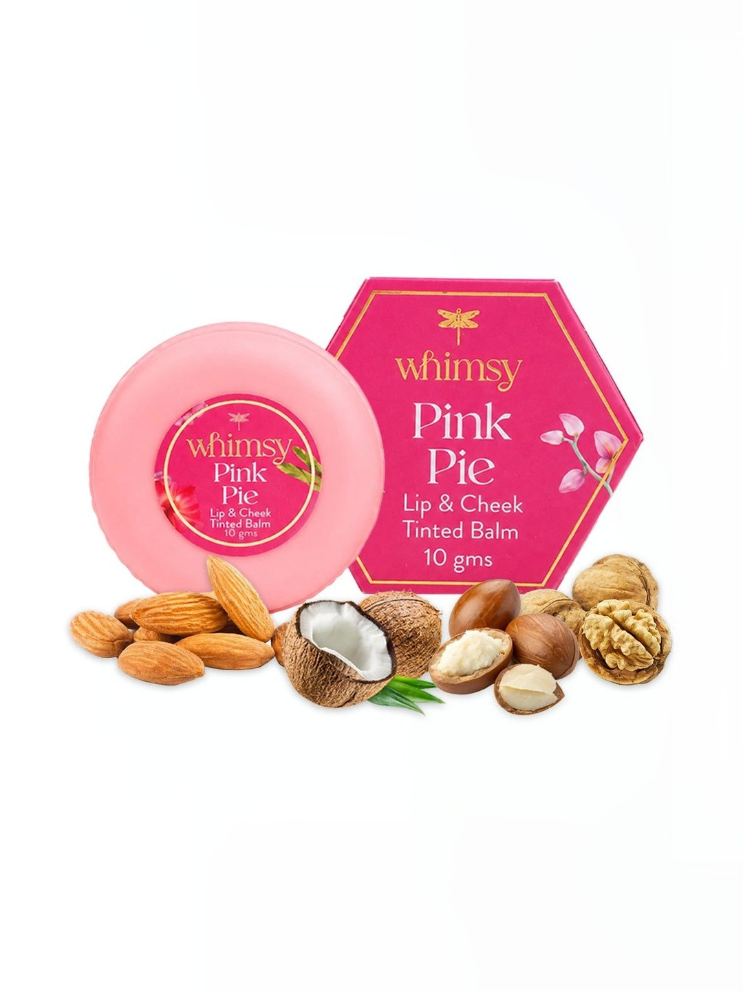 Whimsy Beauty Pink Pie Non Toxic Lip & Cheek Tint Lip Balm- 10g
