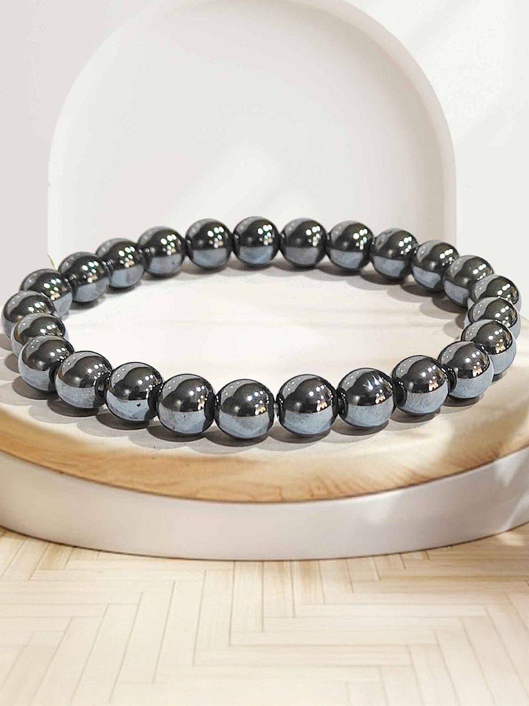 SOLAVA Original Hematite Bracelet with Lab Certificate - 100% Natural Energized Bracelet