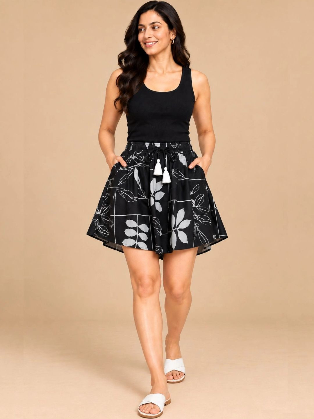 BStories Women Printed Lounge Shorts