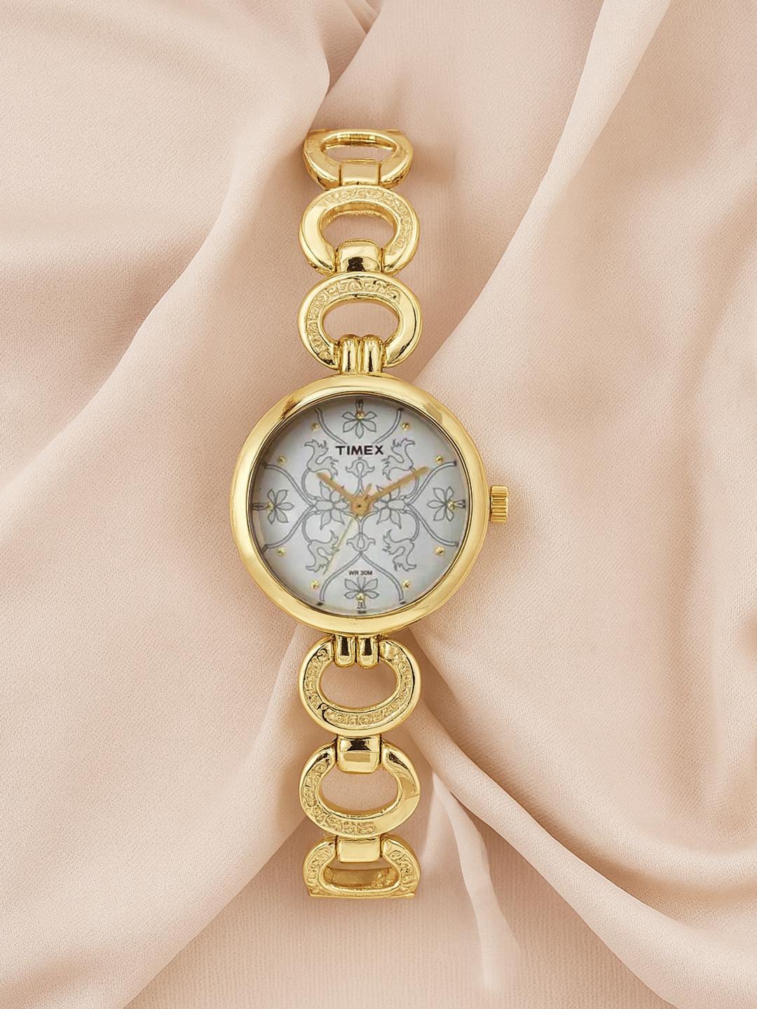 Timex Round 21mm Silver Dial Analog Women Watch - TWEL11413