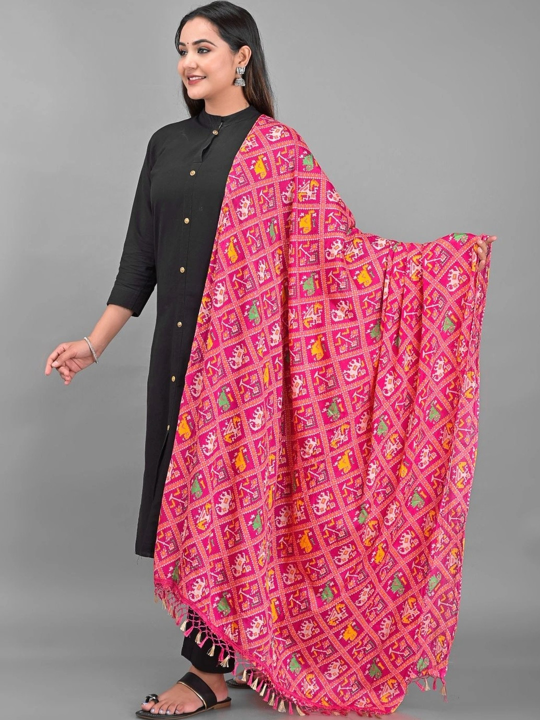 Apratim Ethnic Motifs Printed Dupatta - Image 1