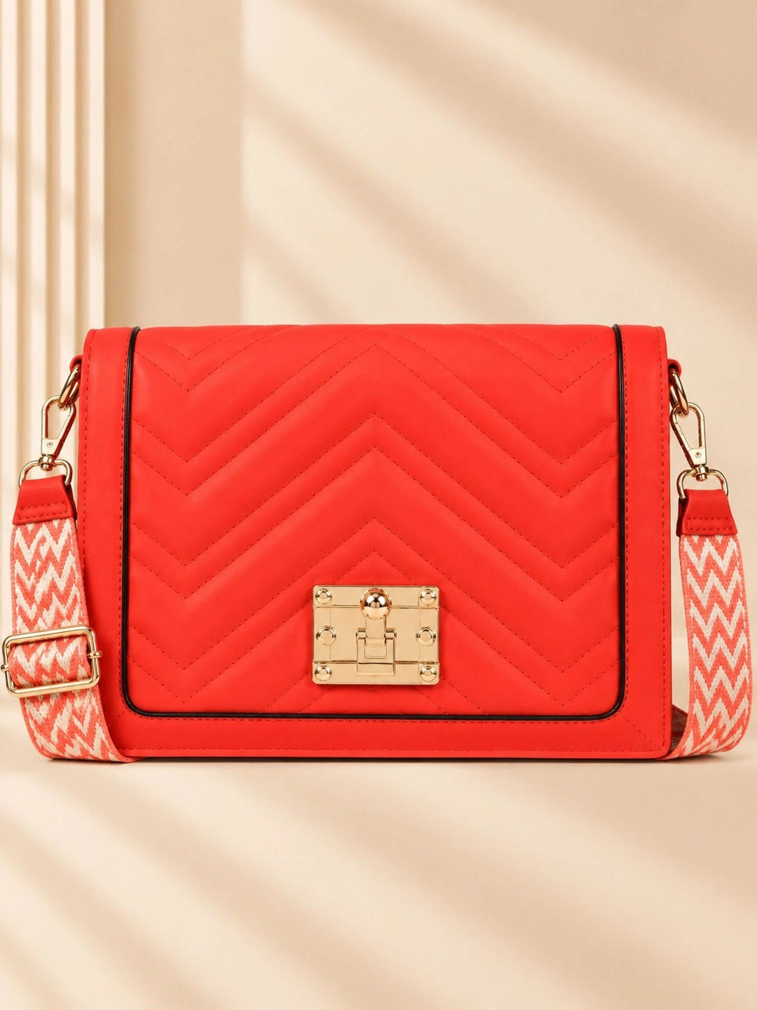 SAGEWARE PU Shoulder Bag with Quilted