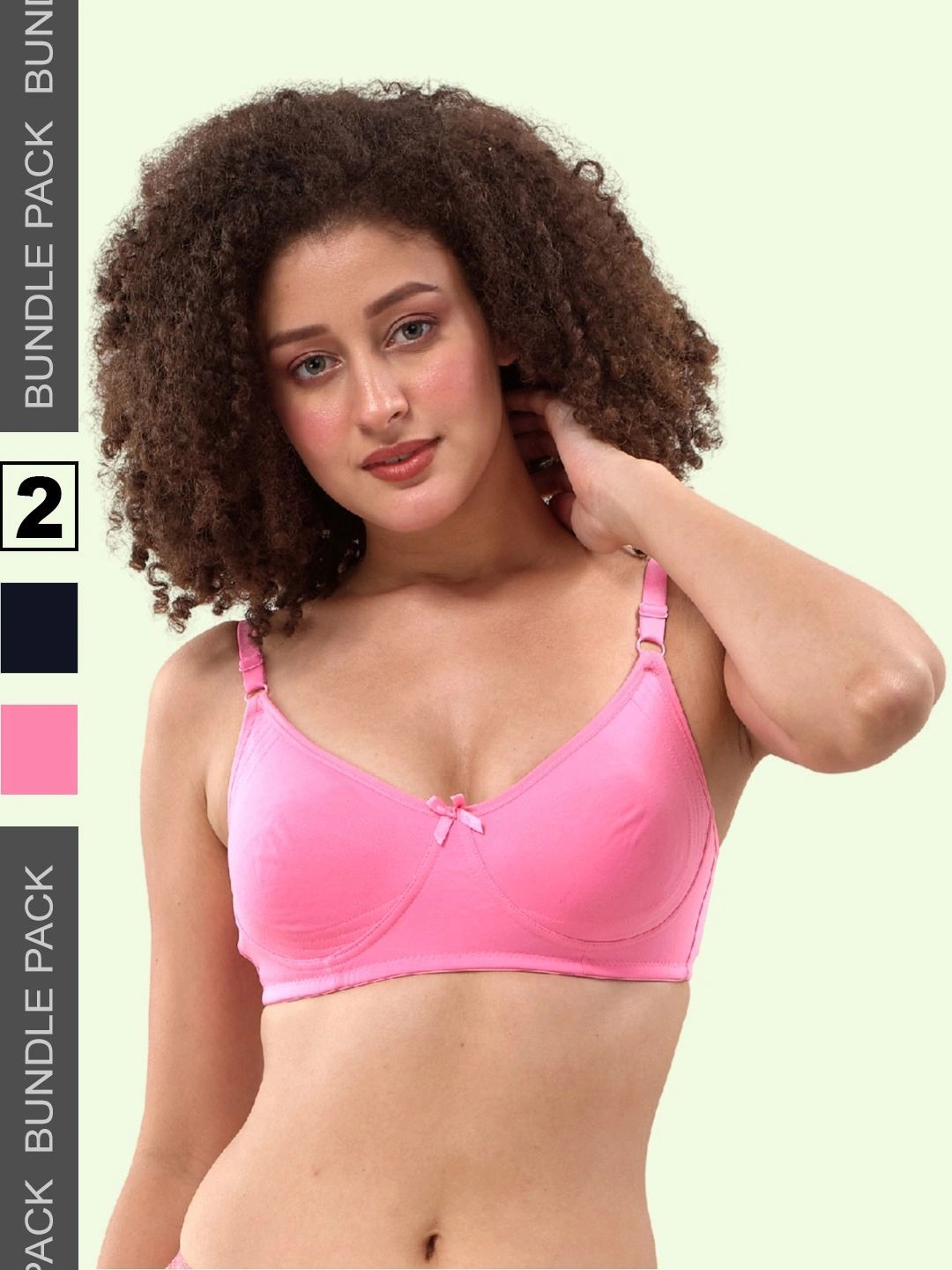 LYRA Pack Of 2 Combed Cotton Seamless Moulded Encircled Bra