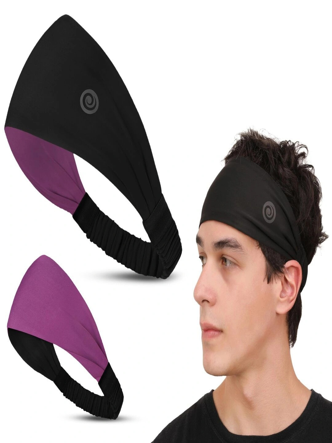 Athmonk Unisex Lycra Multipurpose Reversible Headband