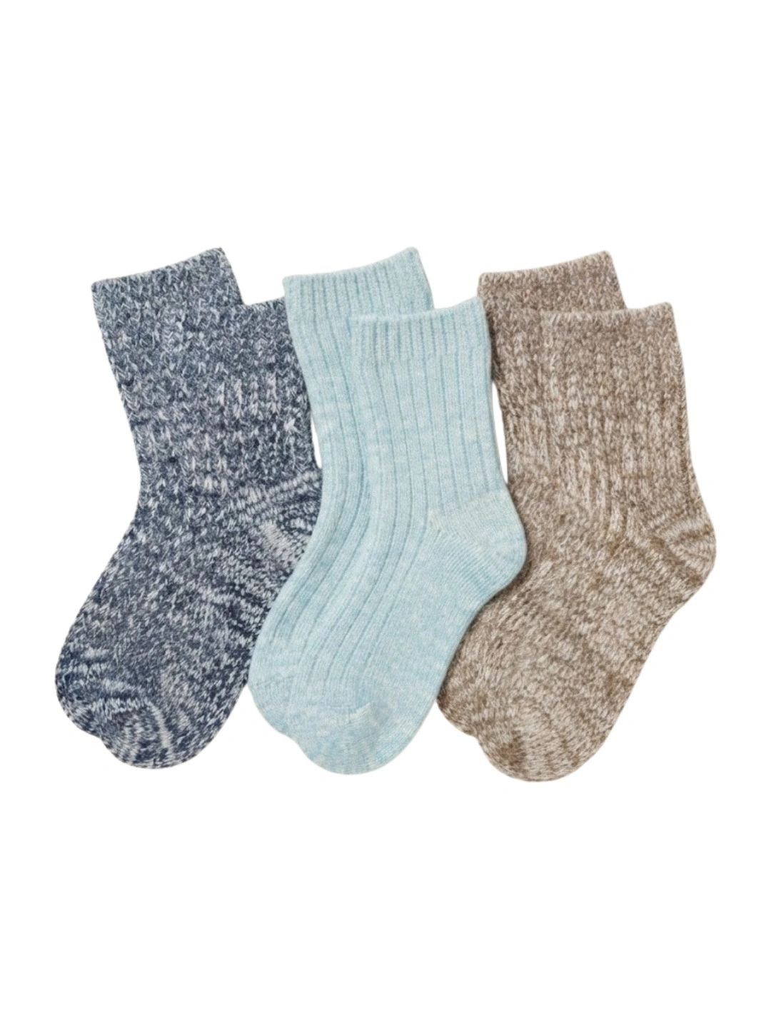 Cdeck Unisex Kids Pack of 3 Woolen Patterned Ankle Length Socks