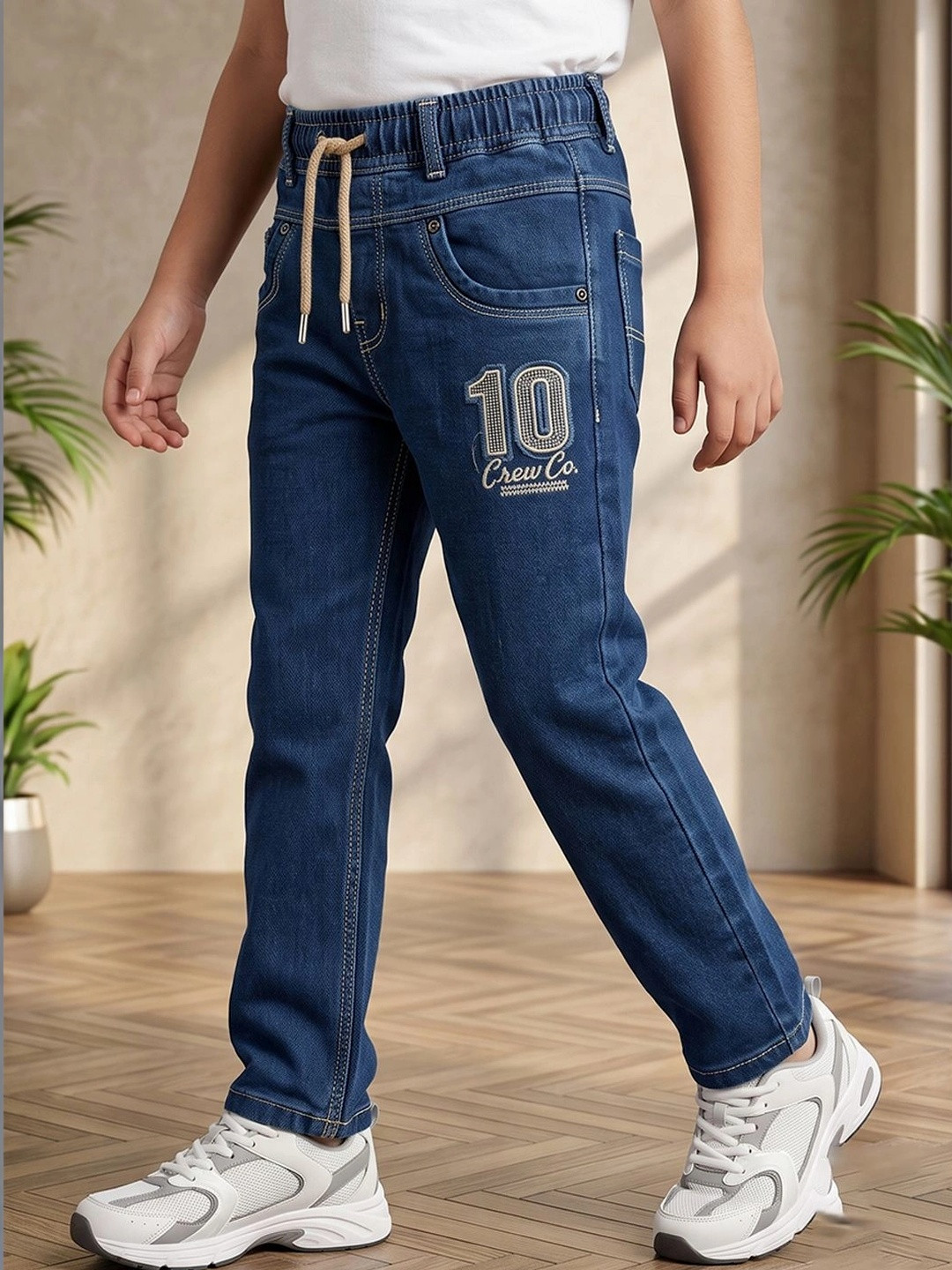 Killer Boys Jogger Mid-Rise Embroidered Stretchable Jeans