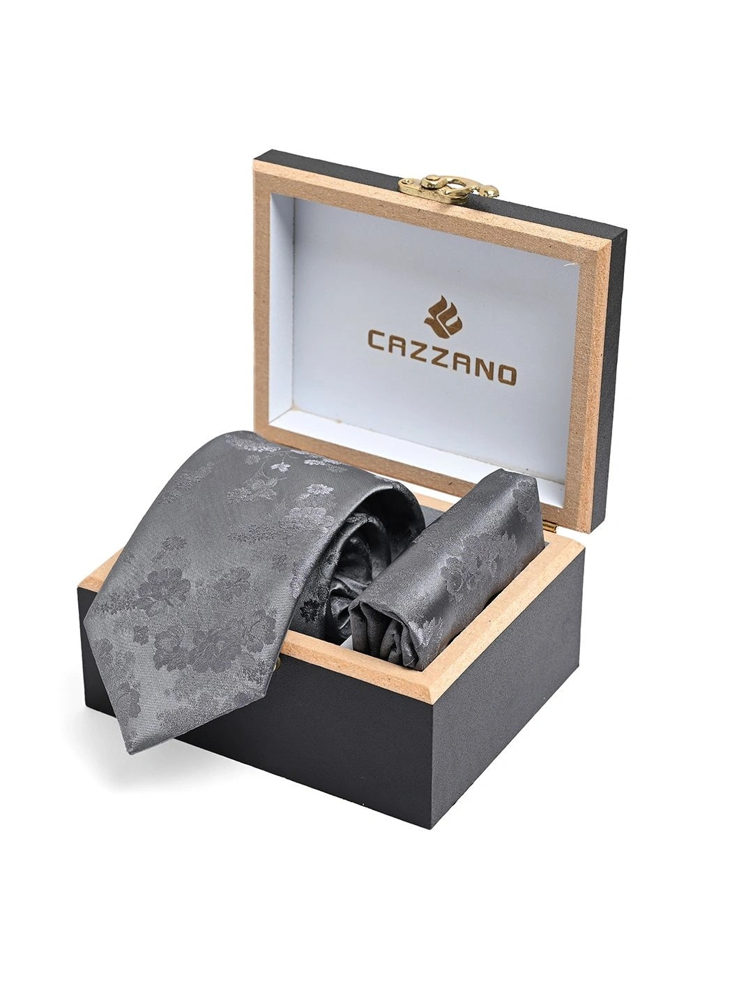 Cazzano Men Woven Design Broad Tie