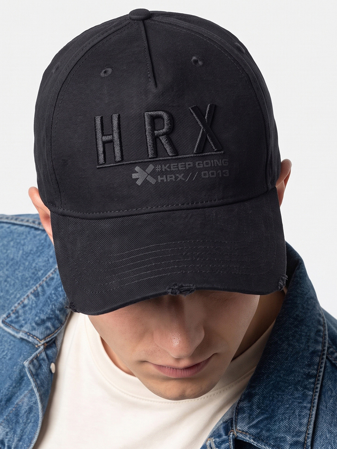 HRX by Hrithik Roshan Men Embroidered Baseball Cap