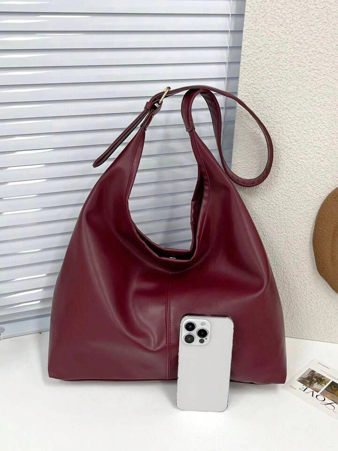 LARCH PU Hobo Bag