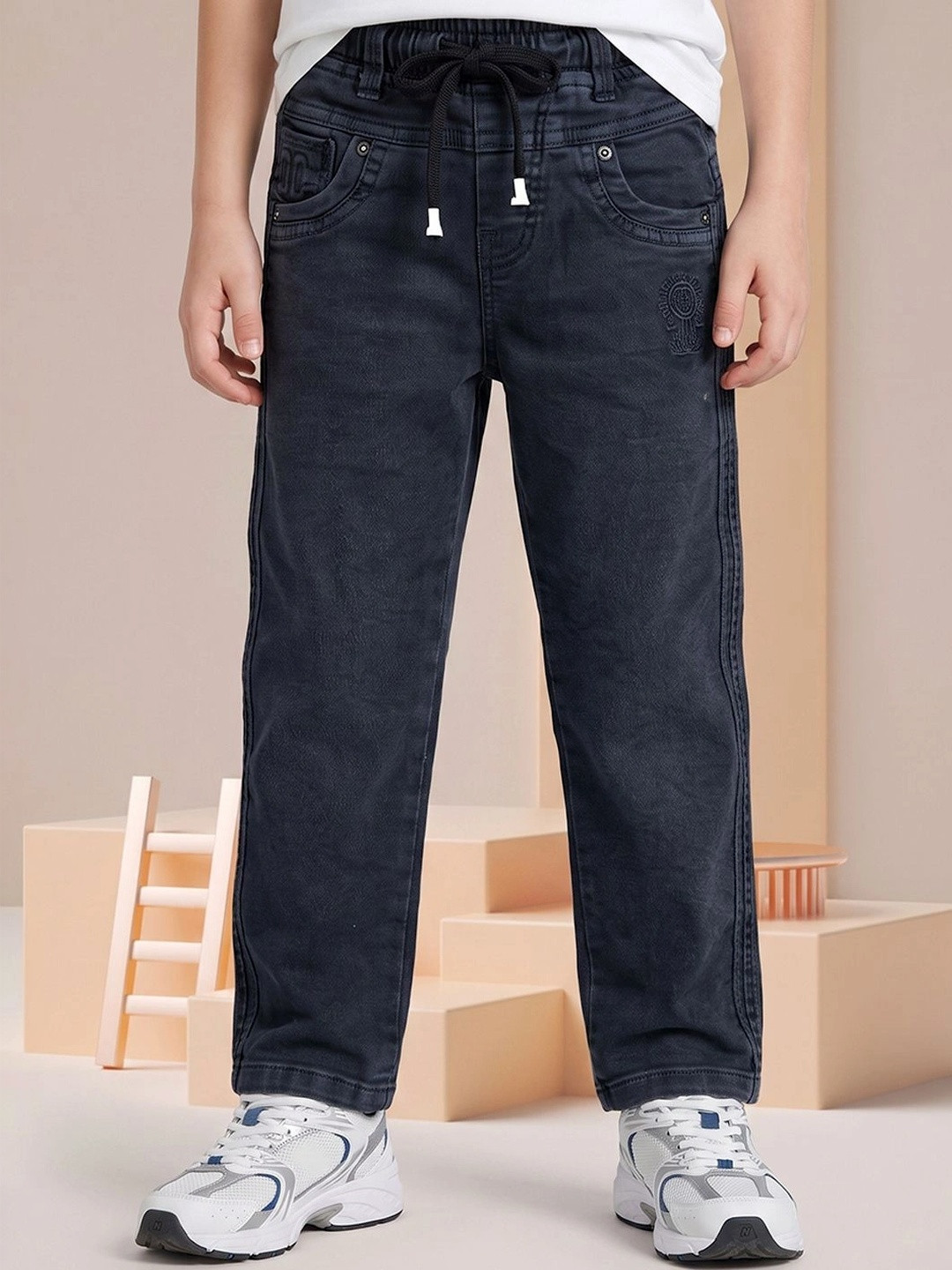 Killer Boys Straight Fit Mid-Rise Stretchable Jeans
