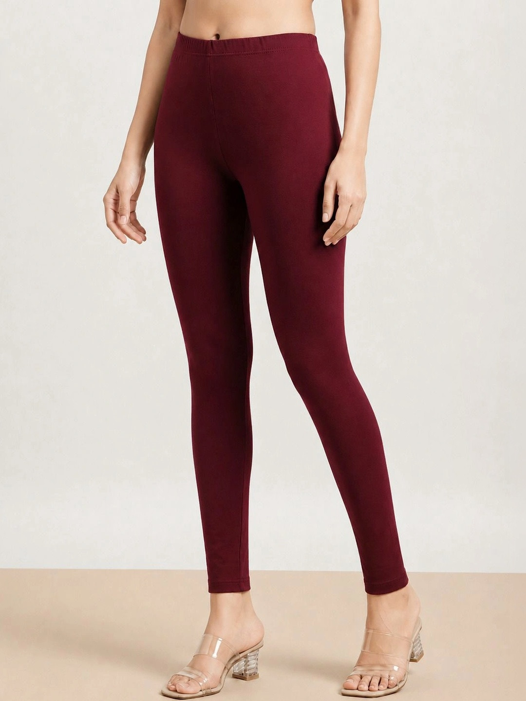 AYVINA Cotton Mid-Rise Ankle Length Leggings