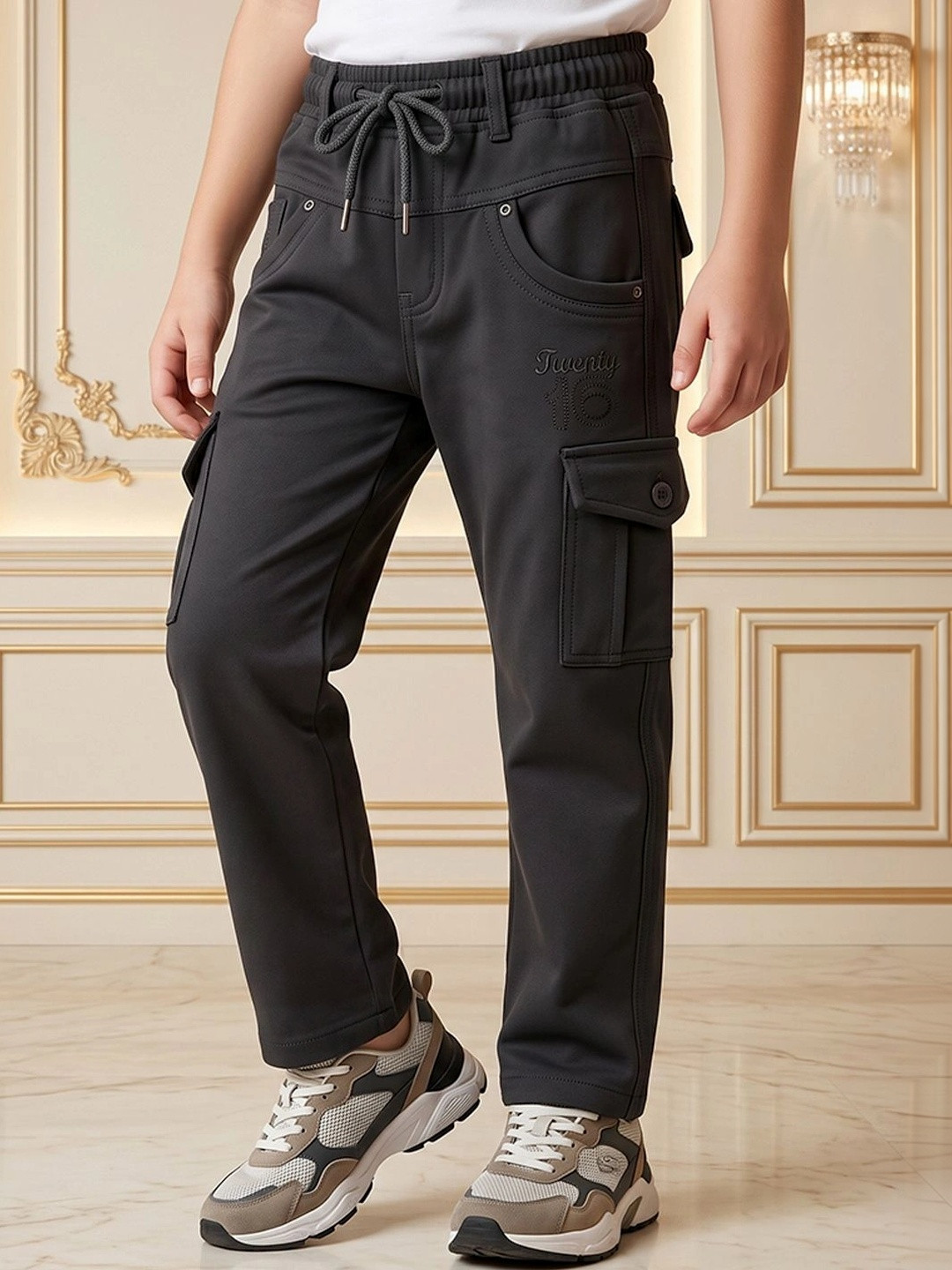 Killer Boys Straight Fit Mid-Rise Cargo Jeans