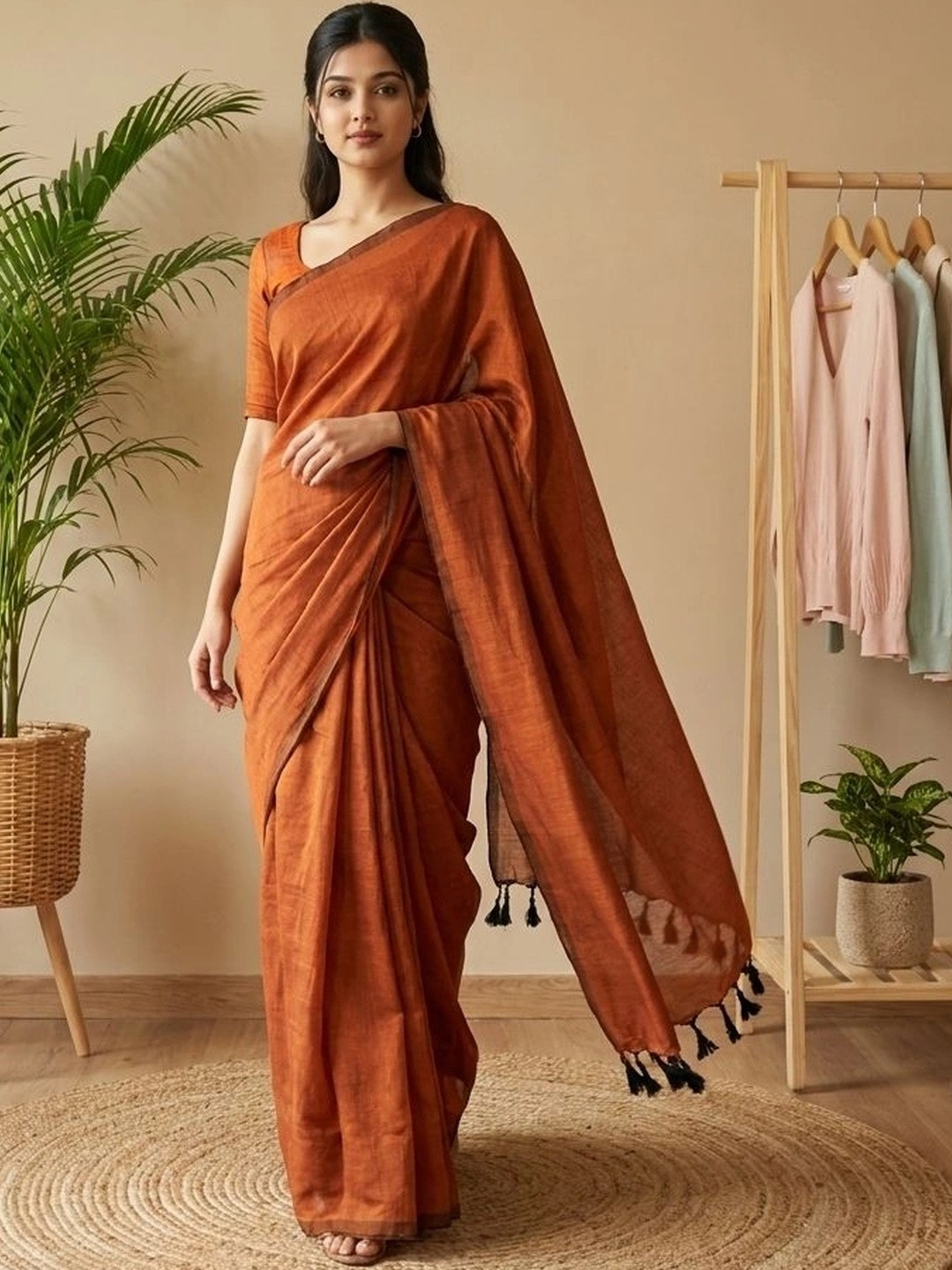ADUKIAZ Pure Cotton Saree