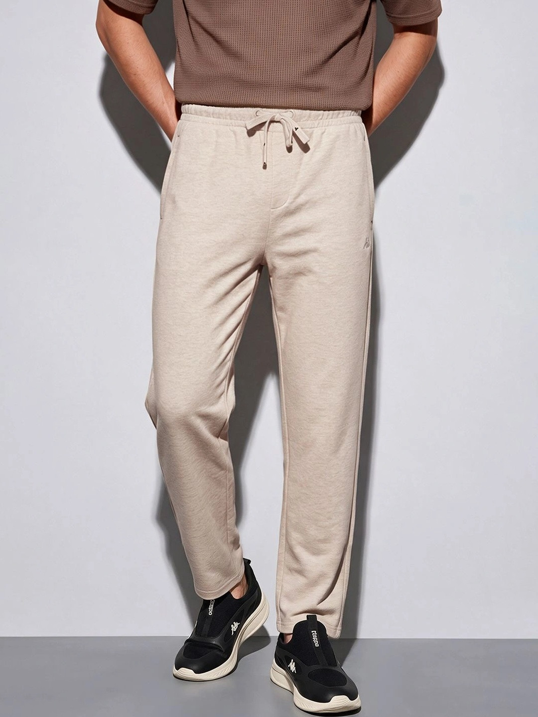 Kappa Men Regular Fit Brand Logo Training Track Pants