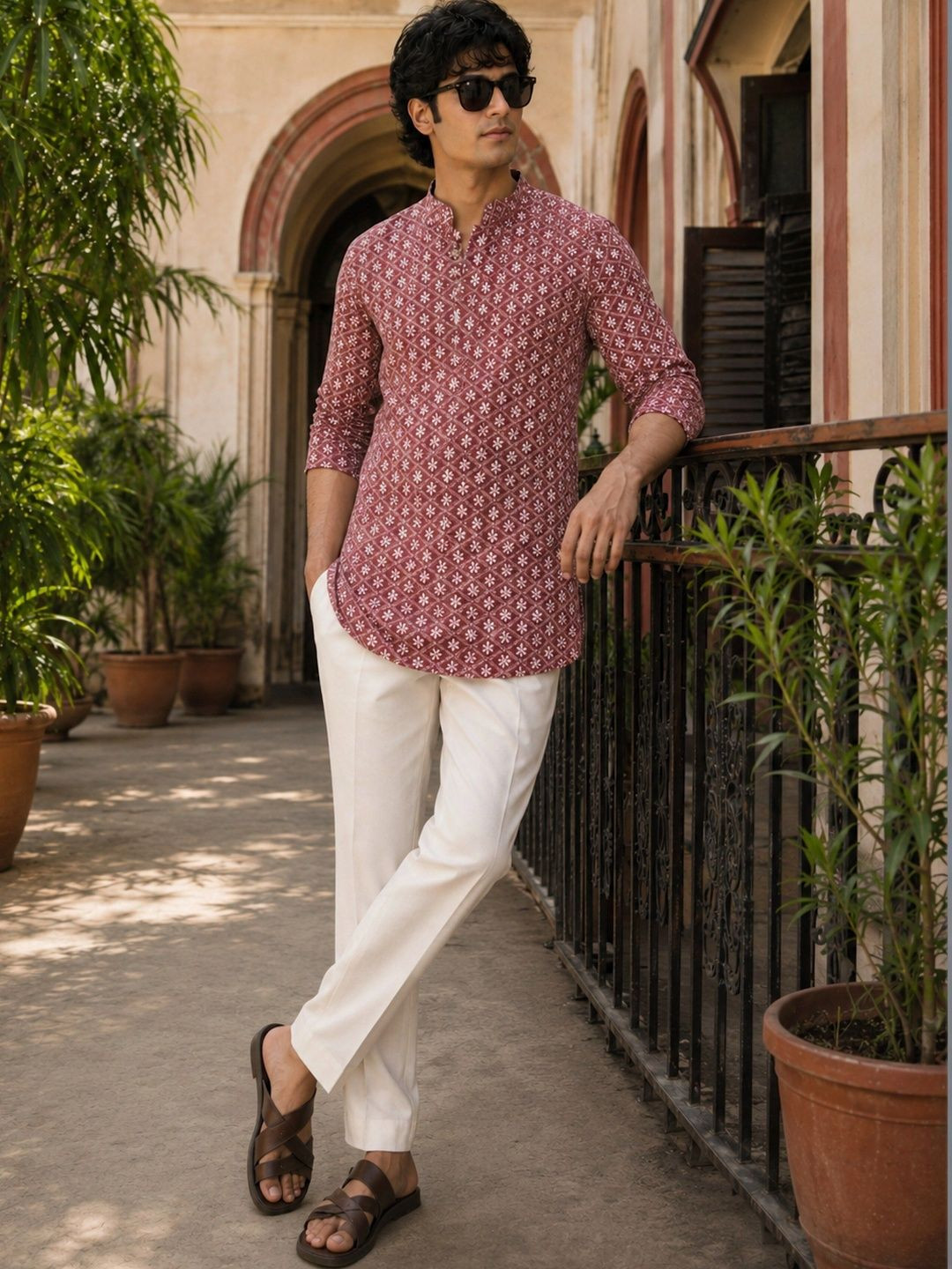 Anouk Men Ethnic Motifs Embroidery Kurta