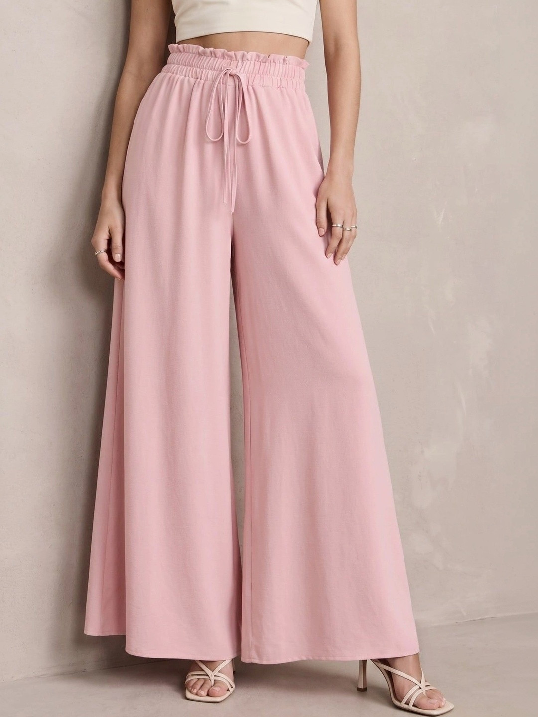Outzidr Women Flared Culottes Trousers