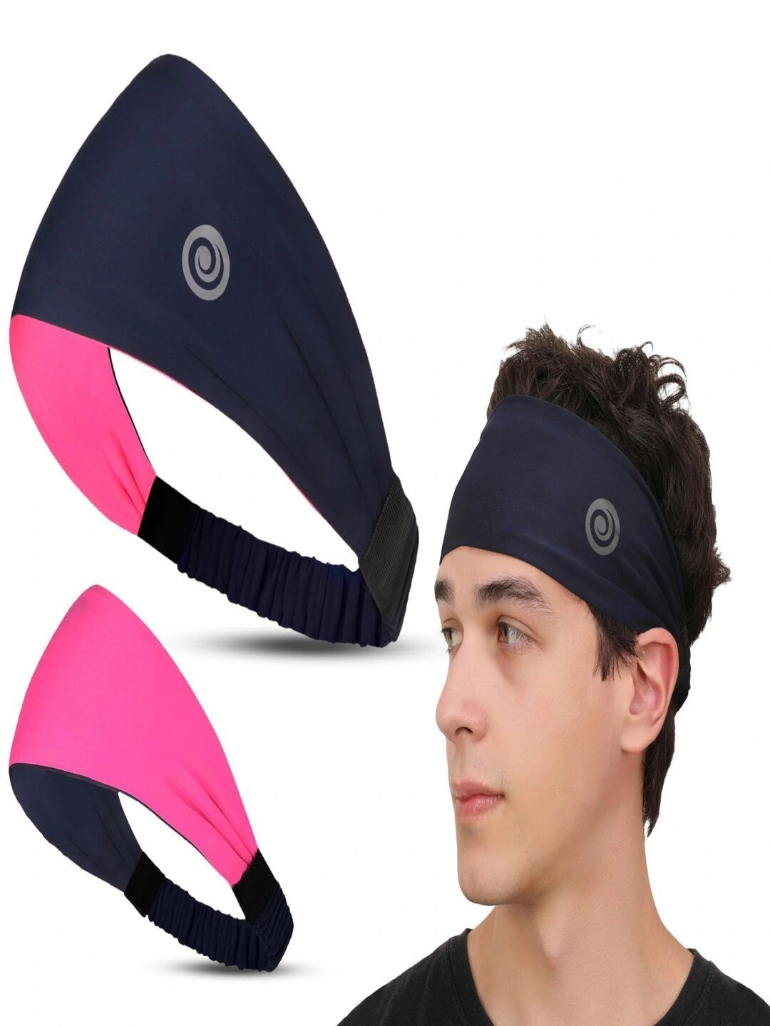 Athmonk Unisex Lycra Multipurpose Reversible Headband