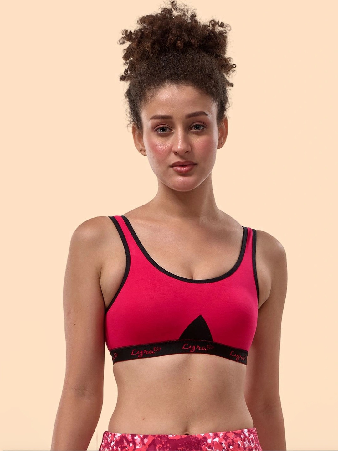 LYRA Cotton Sweat Absorbent Stretchable Sports Bra