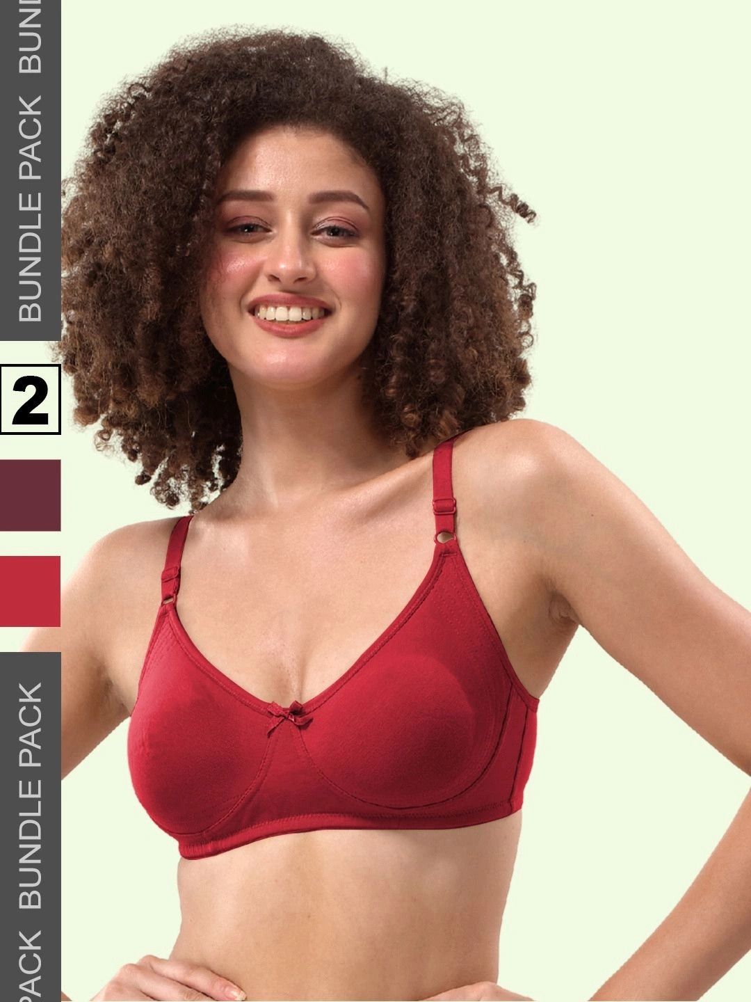 LYRA Pack Of 2 Combed Cotton Seamless Moulded Encircled Bra