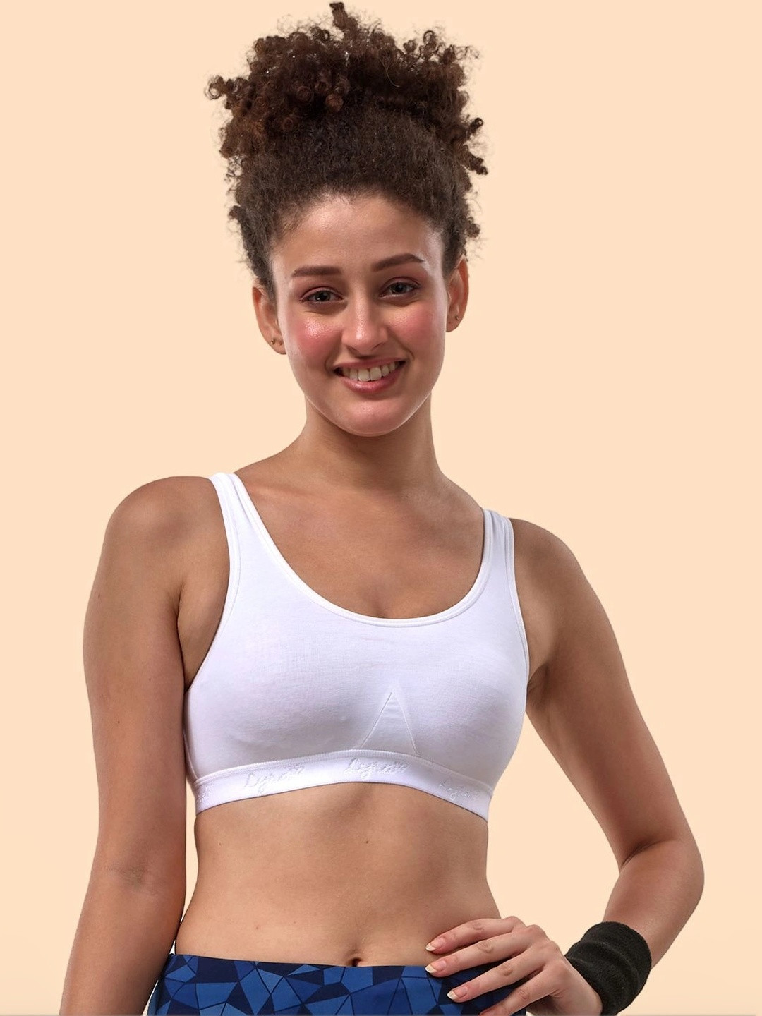 LYRA Combed Cotton Sweat Absorbent Stretchable Sports Bra
