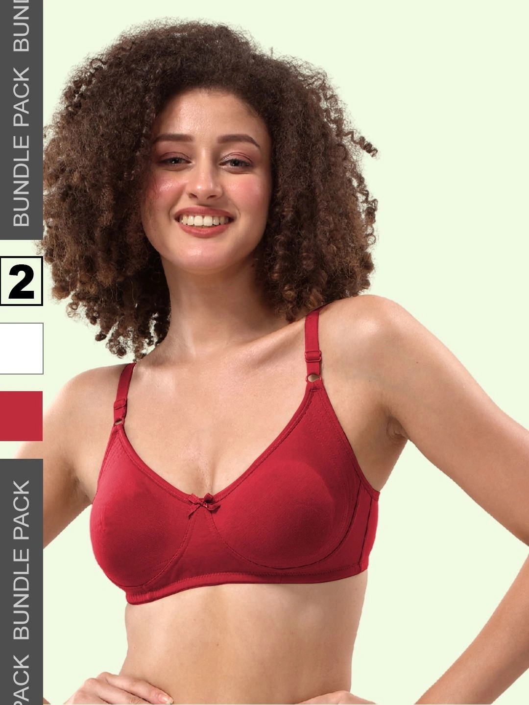 LYRA Pack Of 2 Combed Cotton Seamless Moulded Encircled Bra