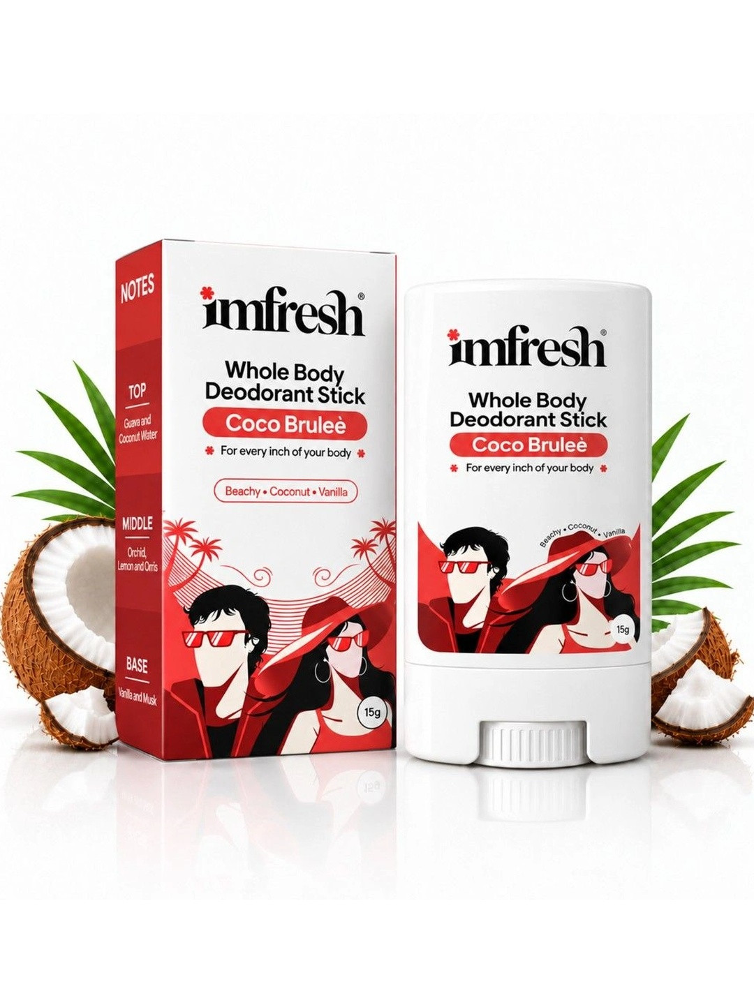 imfresh Whole Body Deodorant Stick - Coco Brulee -15 g