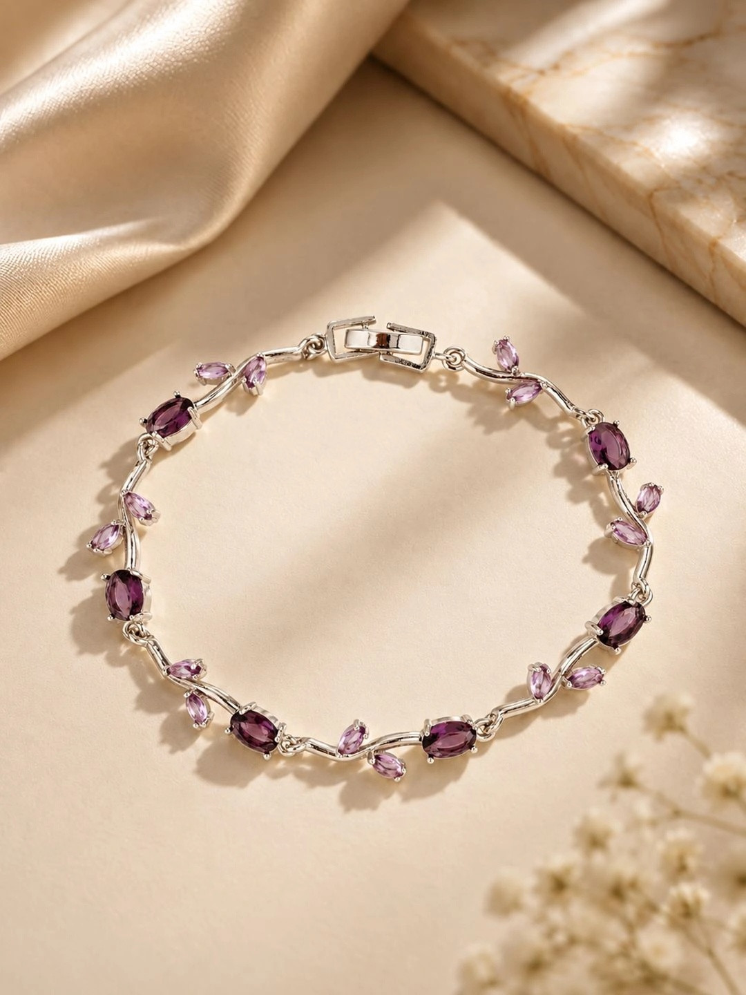 Voylla Women Stone studded Tulip Bracelet