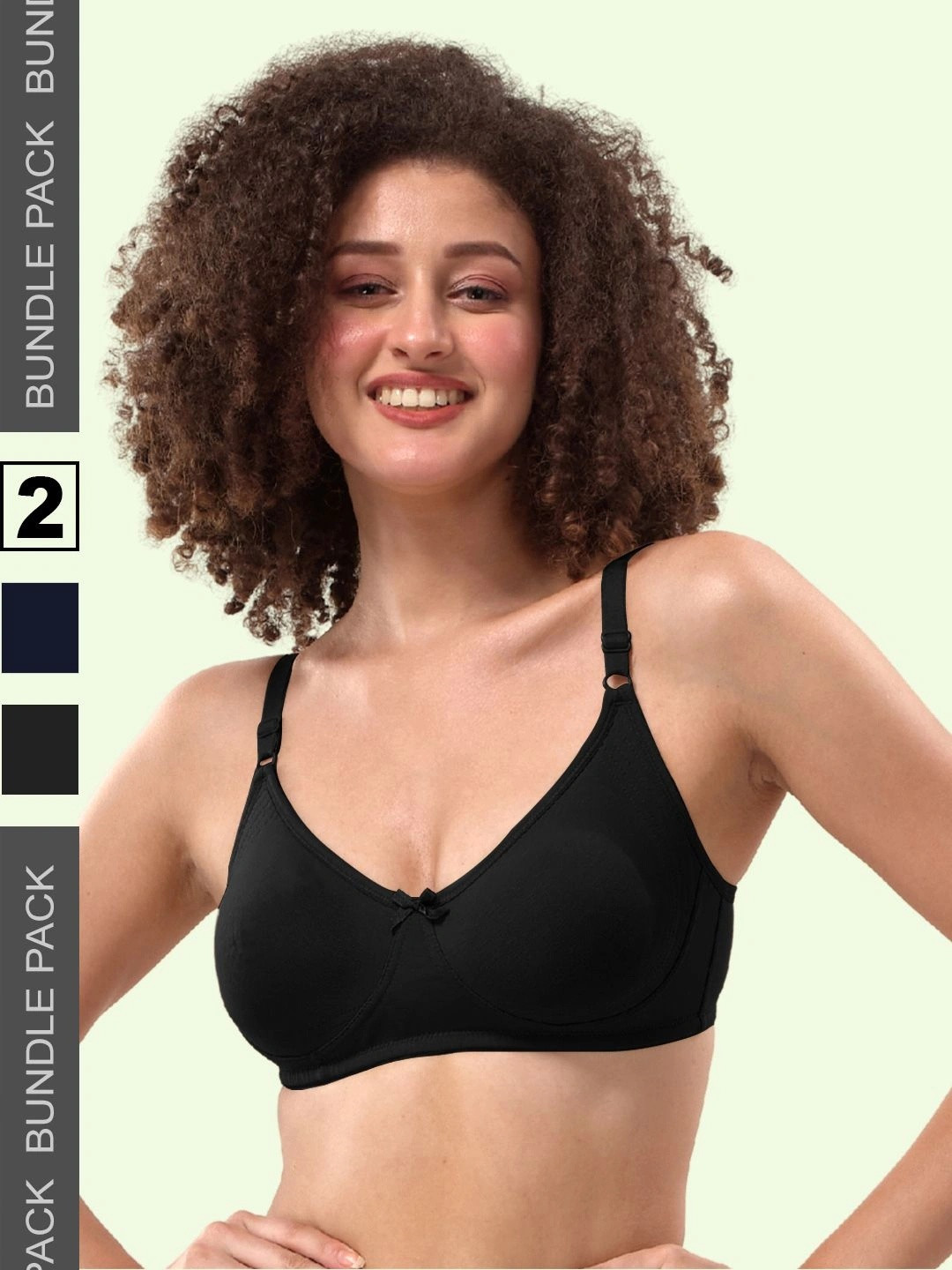 LYRA Pack Of 2 Combed Cotton Seamless Moulded Encircled Bra