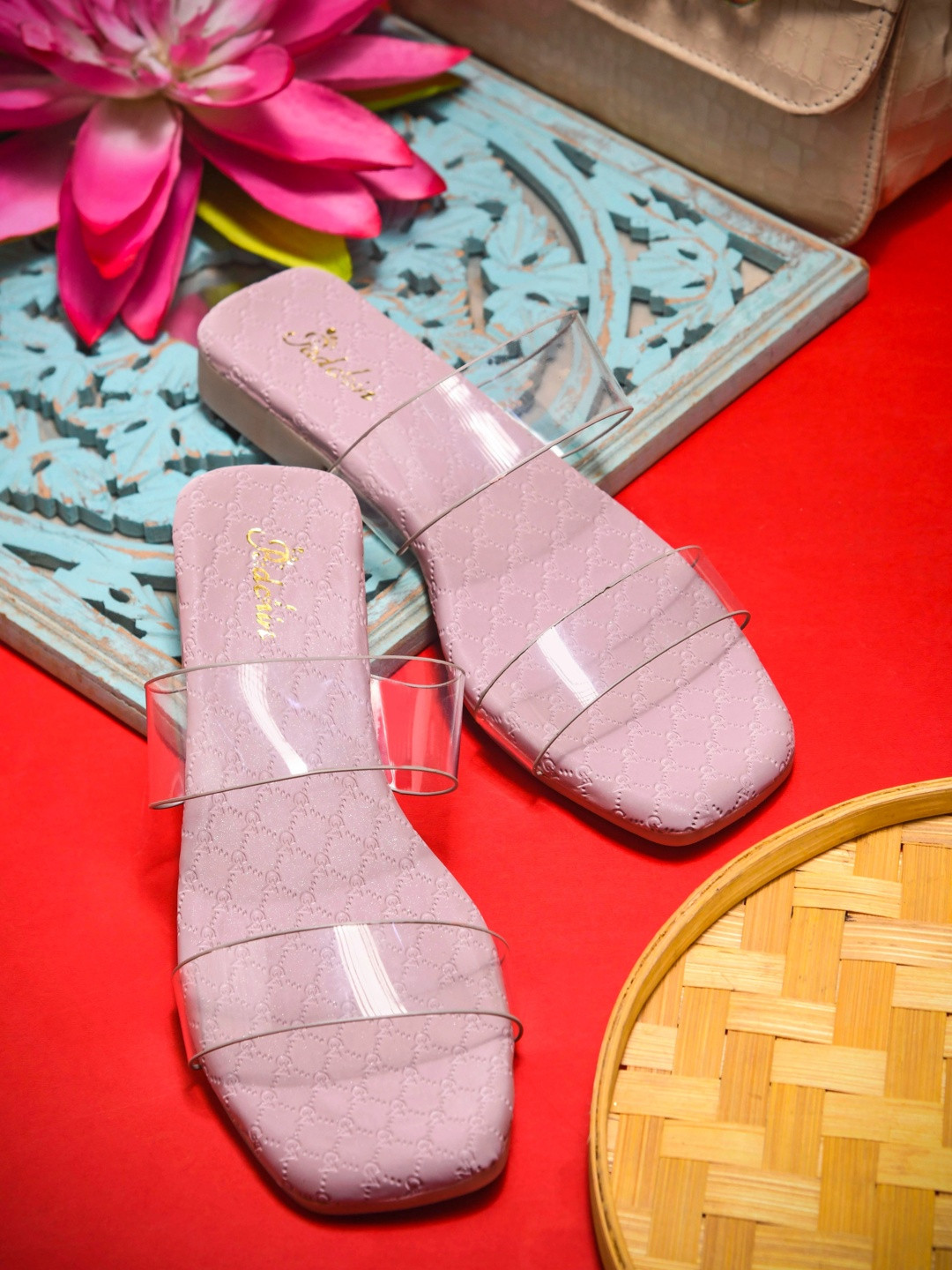 Padchin Women Solid Synthetic Leather Casual Open Toe Flats