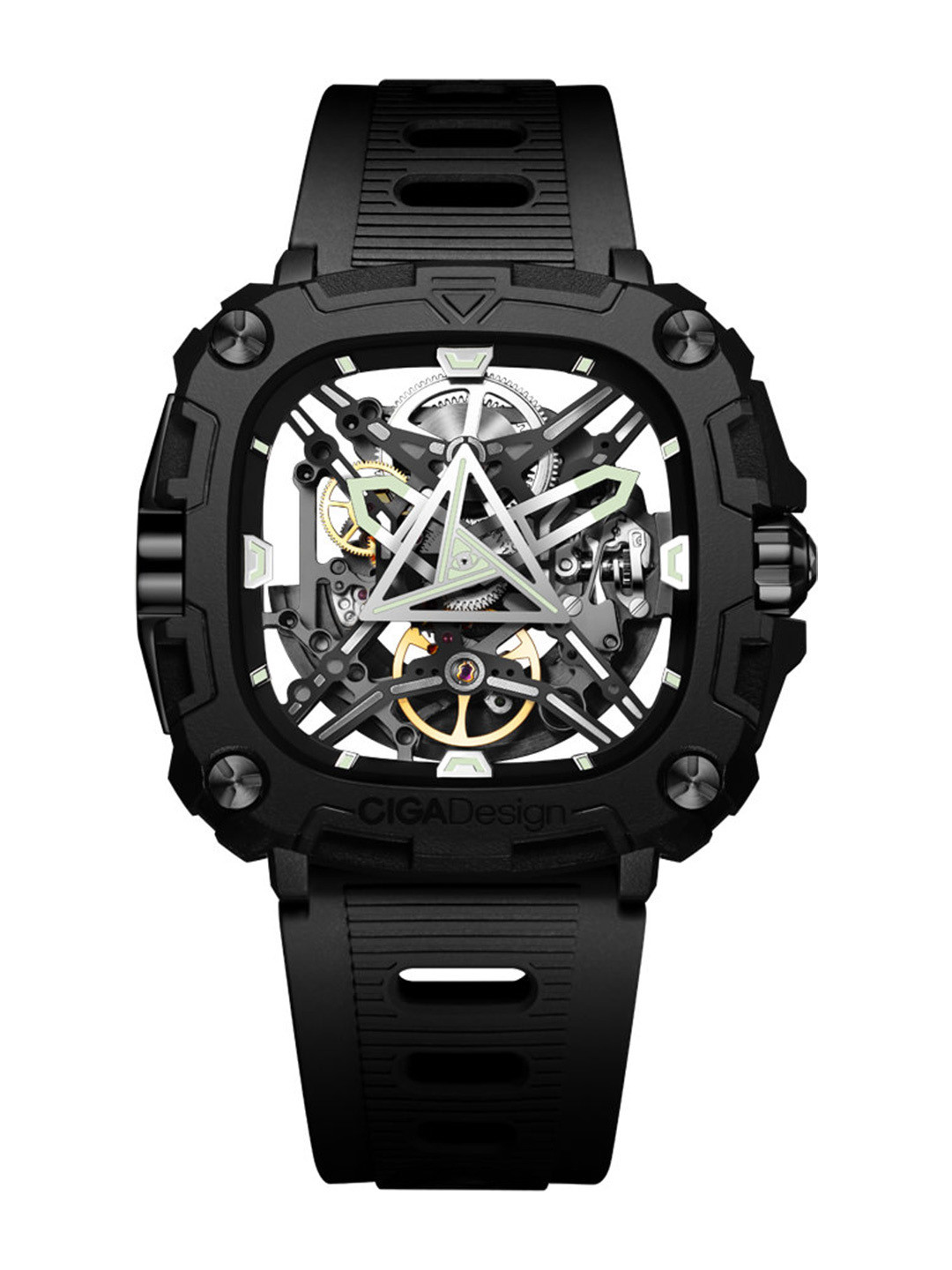 CIGA Design Men Dial & Straps Analogue Automatic Motion Powered Watch X051-BB01-W5B