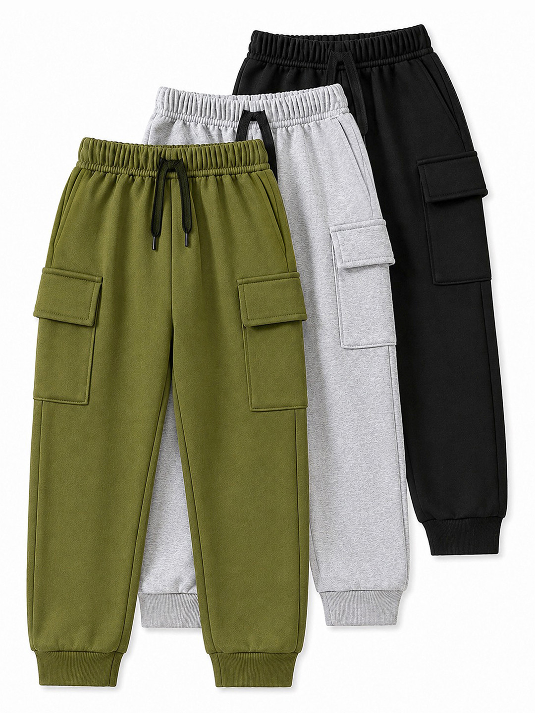 YK Boys Pack of 3 Cargo Joggers