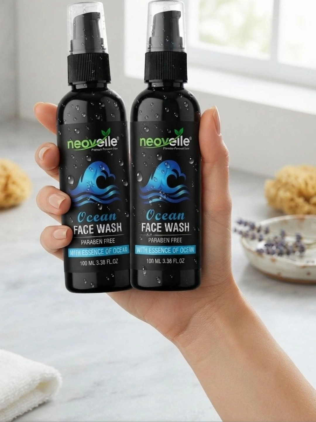 NEOVELLE Set Of 2 Ocean Face Wash For Hydration - 100 ml Pack of 2 - Image 1