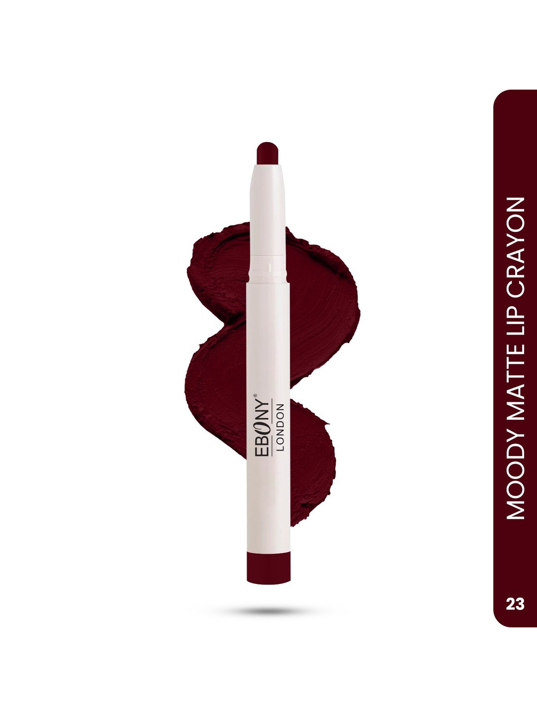 EBONY LONDON Long Lasting Matte Non Transfer Crayon Lipstick - Shade-23-2.8g