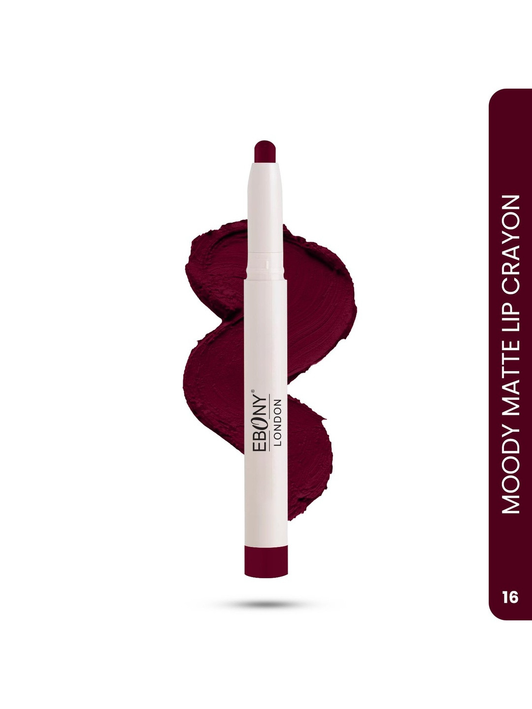 EBONY LONDON Long Lasting Matte Non Transfer Crayon Lipstick - Shade-16-2.8g