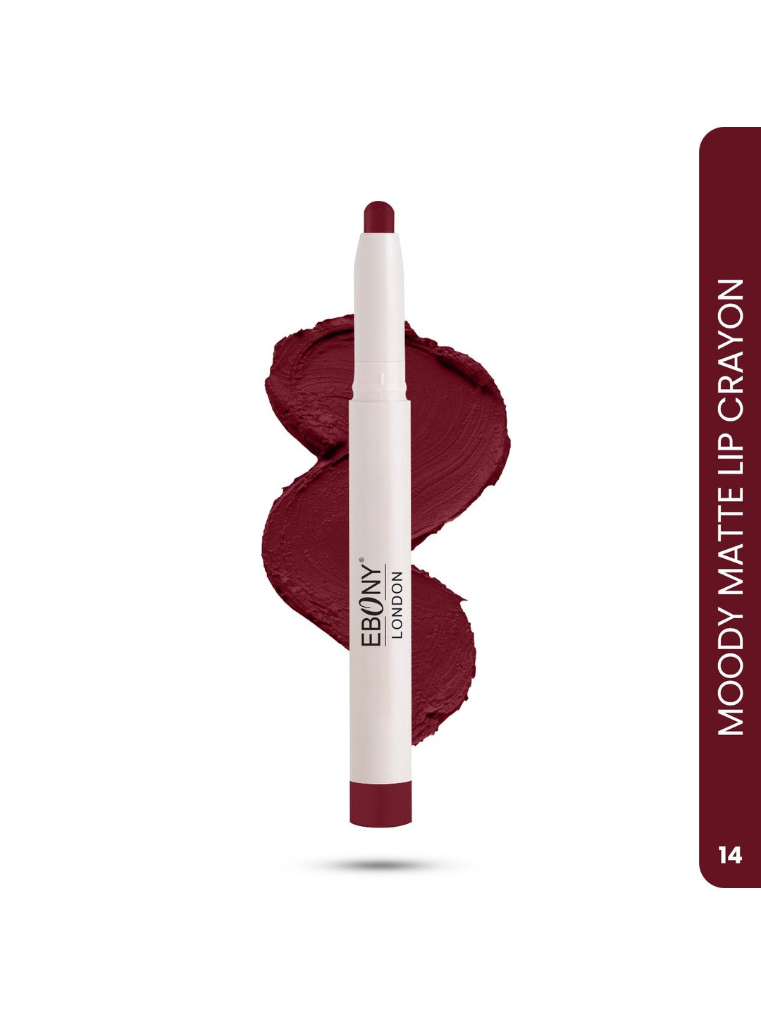 EBONY LONDON Long Lasting Matte Non Transfer Crayon Lipstick - Shade-14-2.8g