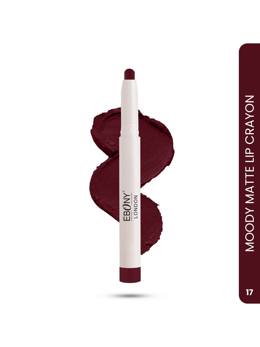 EBONY LONDON Long Lasting Matte Non Transfer Crayon Lipstick -Shade-17-2.8g
