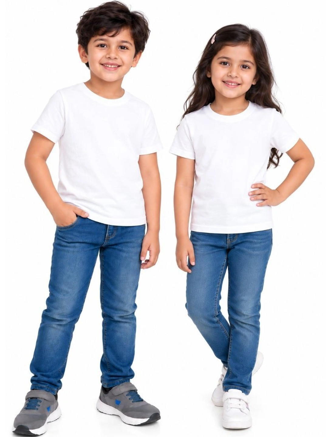 CHILINS Unisex Kids Cotton Tshirts