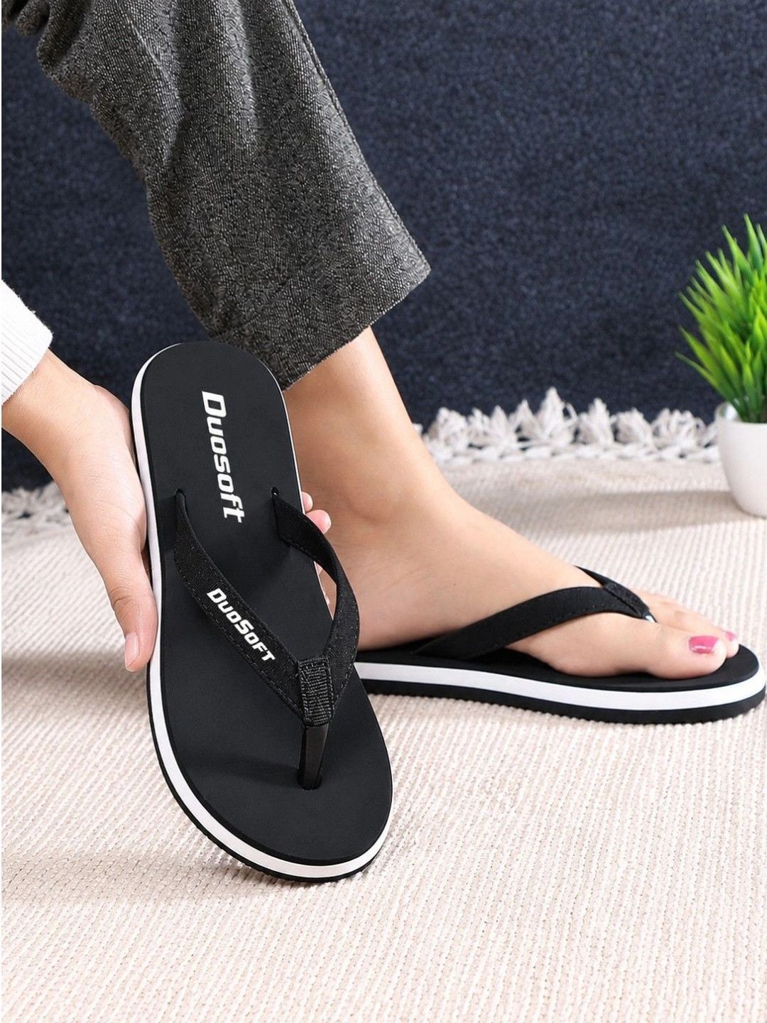 DUOSOFT  Women Thong Flip-Flops