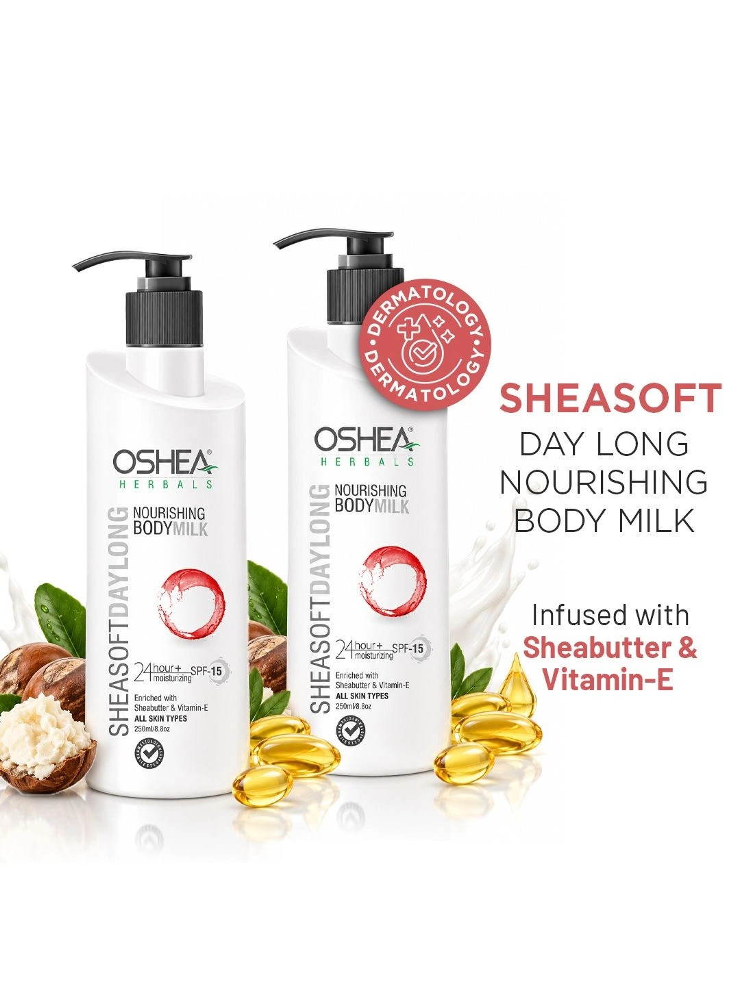 Oshea Herbals Set of 2 Sheasoft Day Long Nourishing Body Milk