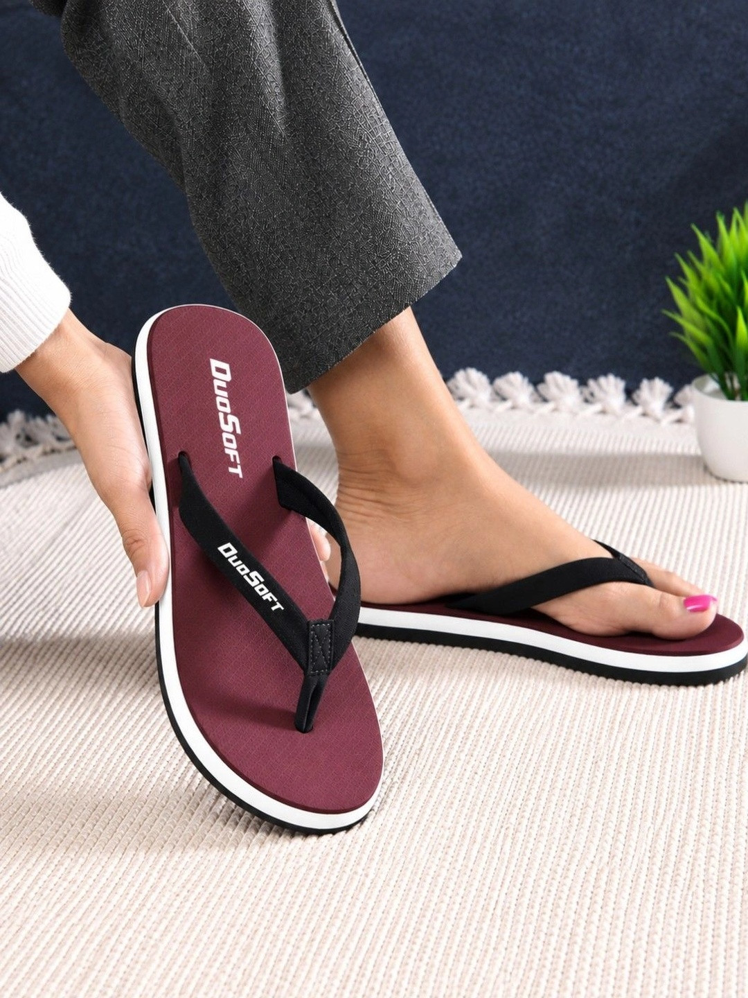 DUOSOFT  Women Thong Flip-Flops