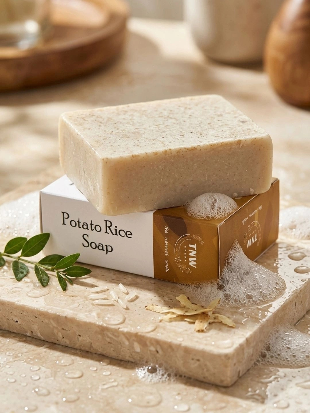 TNW the natural wash Handmade Potato Rice Soap - Tanning Pigmentation & Oily Skin - 100 gm
