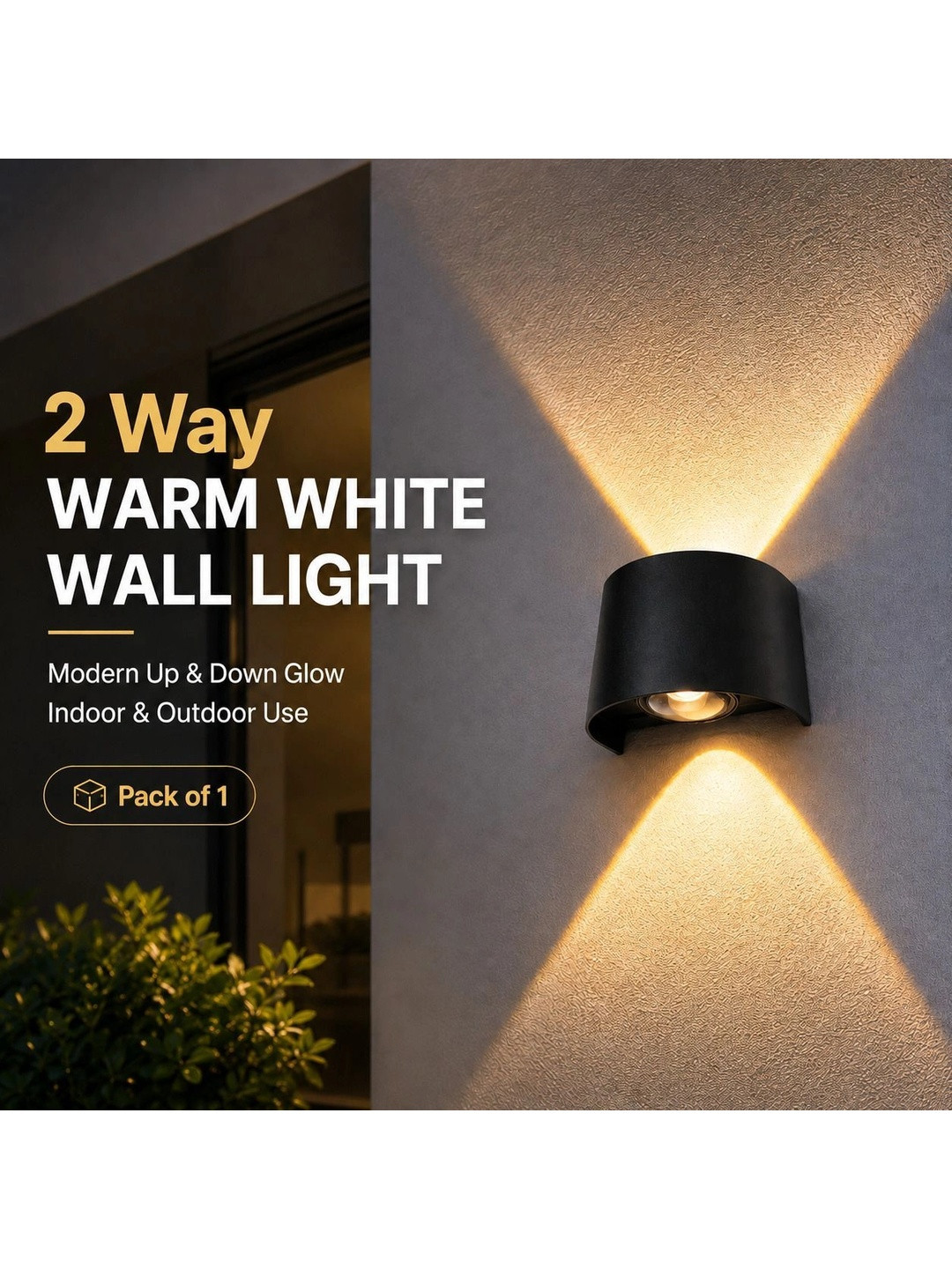 ENORMITY Yellow Aluminium Cylinder Wall Lamp - Image 1