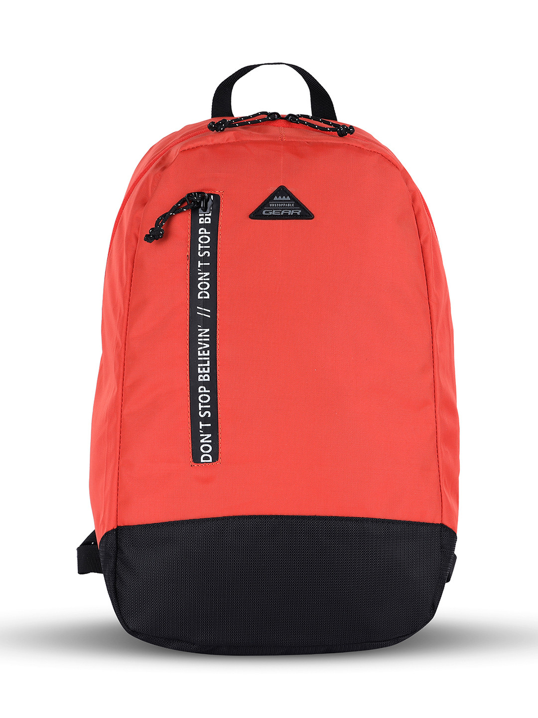 Gear Unisex Orange & Black Colourblocked SUPERIOR Backpack