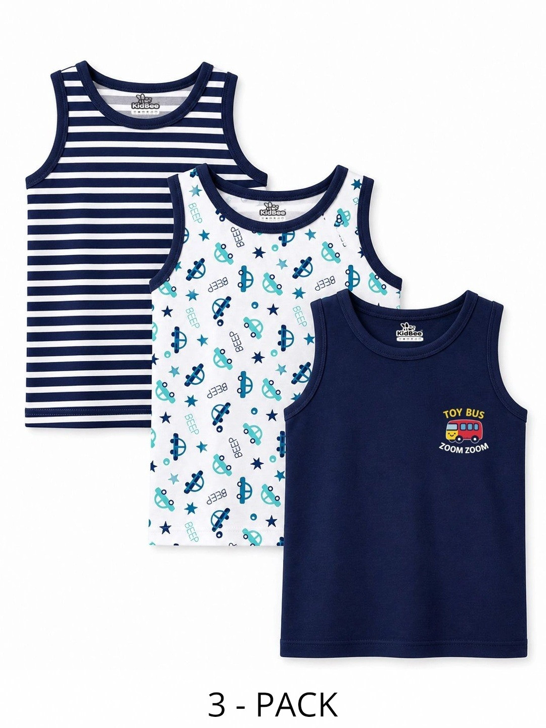 KidBee Pack of 3 Cotton Tank