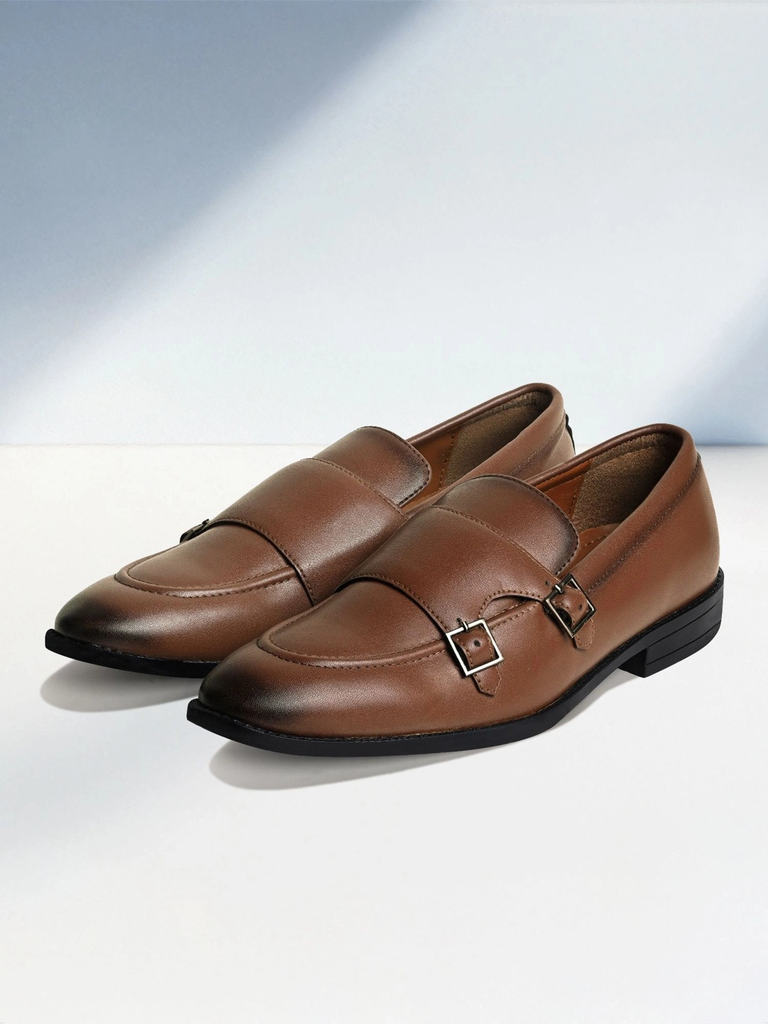 LOUIS STITCH Men Slip On Formal Monk Shoes
