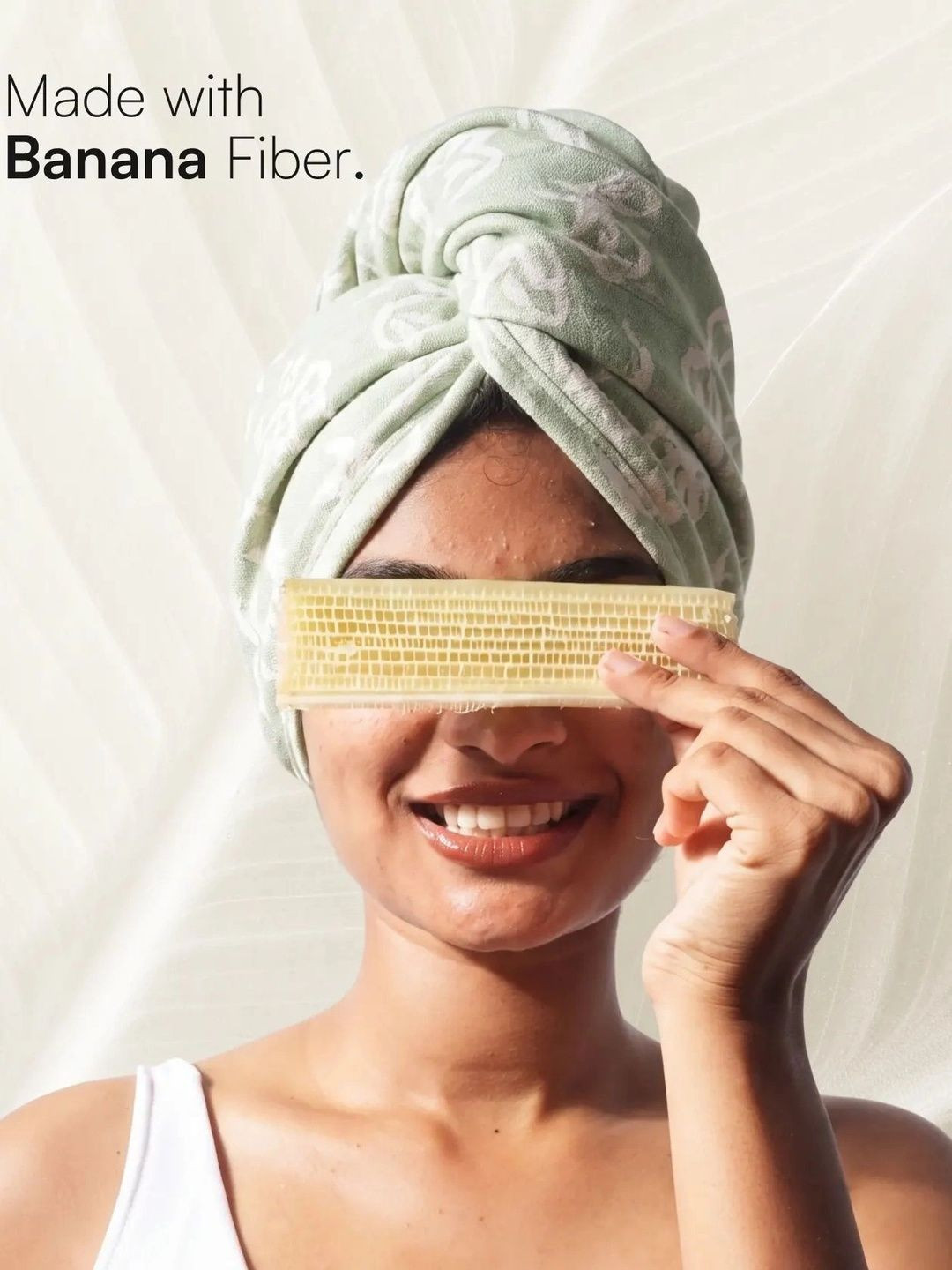 Doctor Towels Banana Jacquard Floral 300GSM Lightweight Adult Regular Bath Towel-10x26In