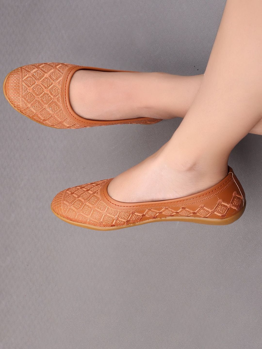 Deals4you Embellished Round Toe Ballerinas