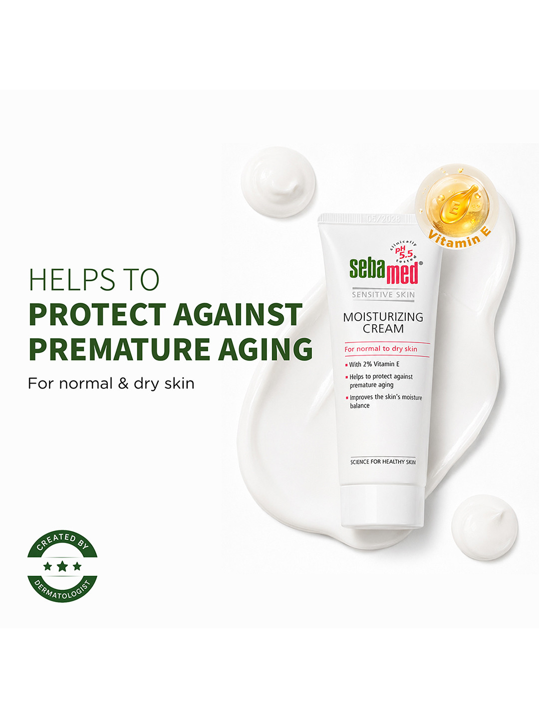 Sebamed Moisturizing Cream with Botanical Oils & Vit E for Premature Ageing - 50 ml